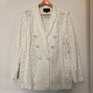 Eloquii EUC Size 18 Double Breasted Lace Jacket